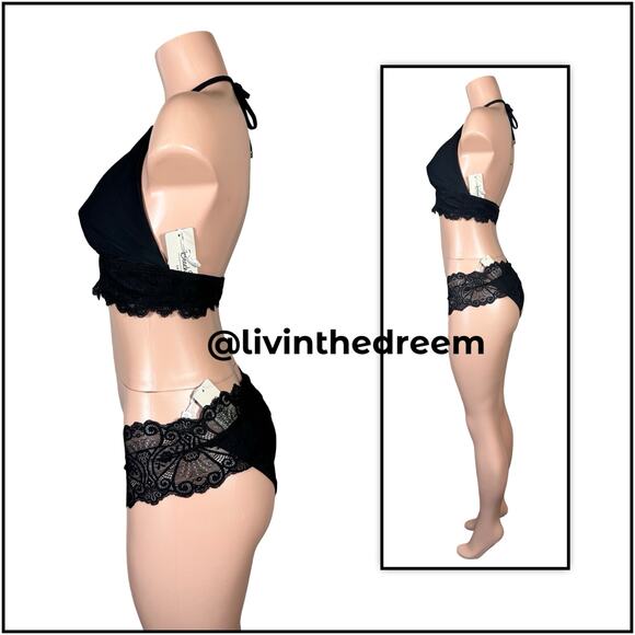 Beach Bunny Anise Triangle Top Skimpy Bottoms DD Top XL Bottoms $266 - Picture 5 of 14